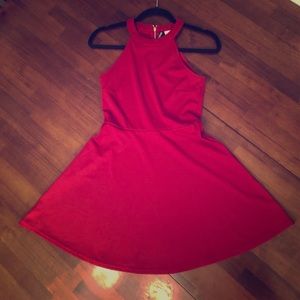 H&M red skater dress
